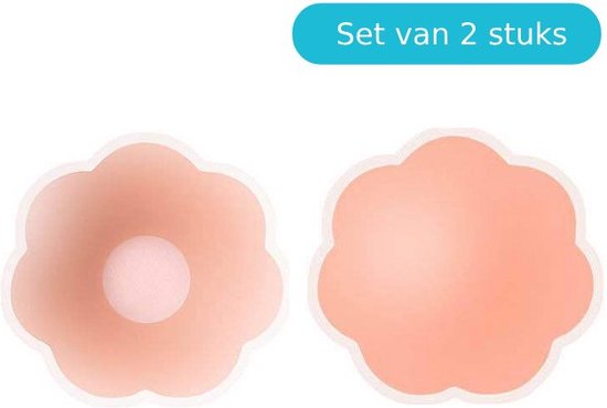 Couvre-tétons - Autocollants de mamelon - Couvre-tétons - Siliconen - Forme de fleur - Set de 2