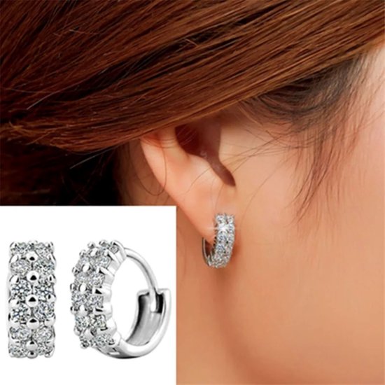 YOURDORA Dames Oorringen 925 Sterling Zilver Mode Hoepel Oorbellen met