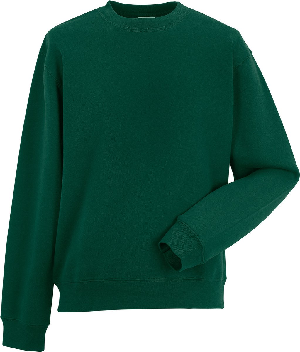 Authentic Crew Neck Sweater ‘Russell’ Bottle Groen