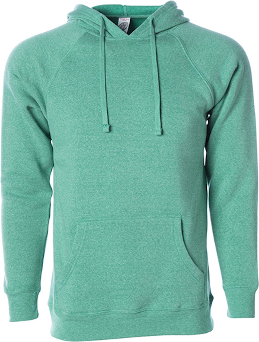 Independent Unisex Midweight Special Blend Raglan Hooded Pullover Sea XS Groen