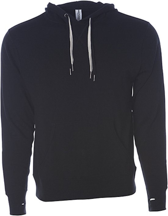 Unisex Midweight French Terry Hoodie met capuchon Black - S