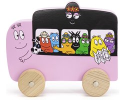 Label Label - Barbapapa Houten Speelgoed Auto - FSC Hout - Met Opdruk van Barbapapa Familie - Geschikt voor Kindjes vanaf 18 Maanden