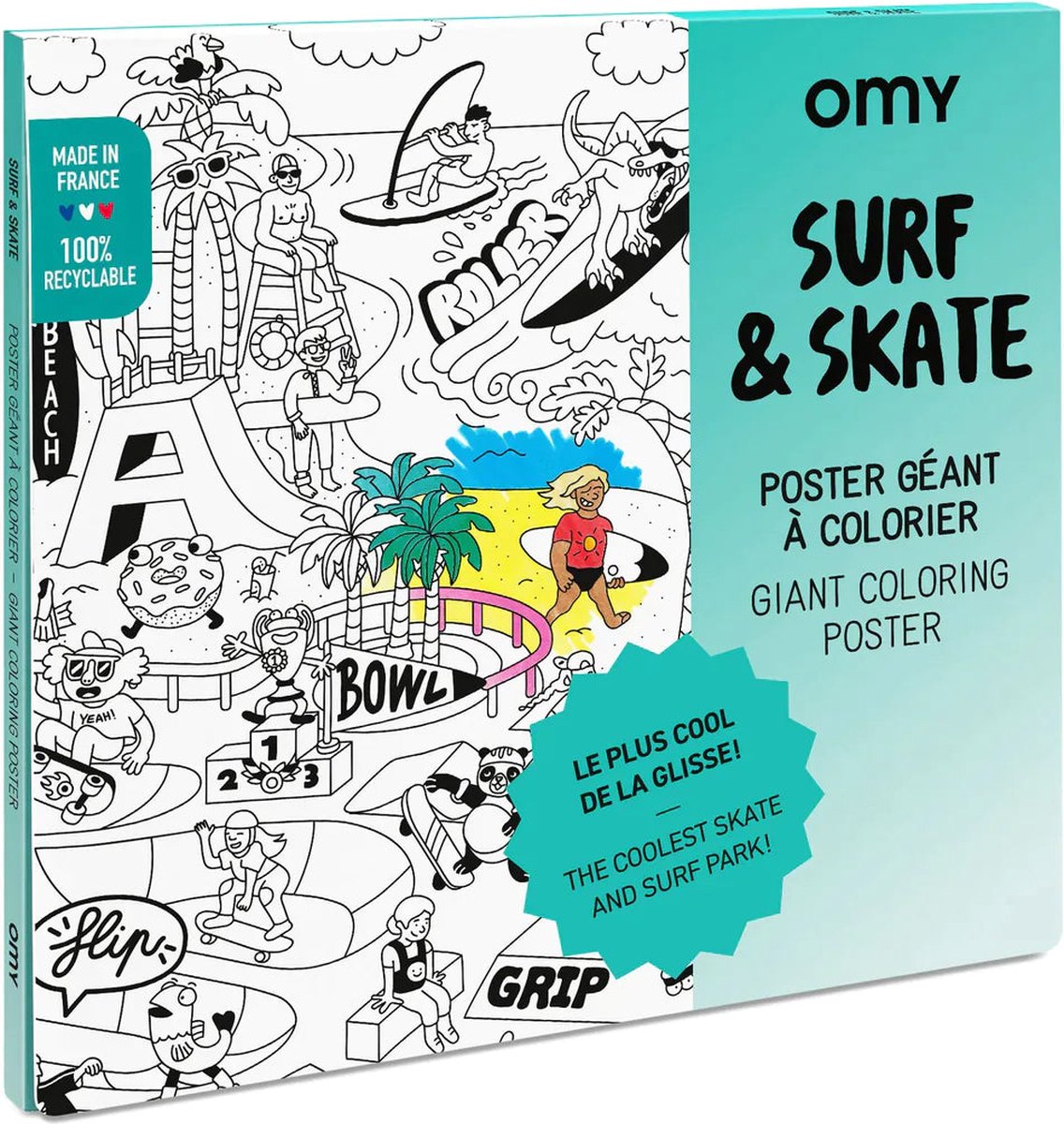 Omy Poster 100x70cm | Surf & Skate