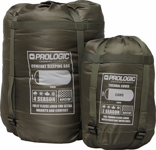 Prologic Element Comfort S/Bag & Thermal Camo Cover 5 Season 215 x 90cm - Slaapzak — afbeelding 5