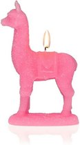 Versa Home - Kaars Alpaca - Dierenkaars - Woondecoratie - Roze - Paraffine wax - 11,3x5,3x19,5cm