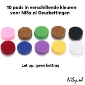 Collier de parfum NiSy.nl | Pendentif Aromathérapie | Distributeur de Parfum | Collier Arbre de Life | Arbre de la vie | Diffuseur d'huile set 10 Pads