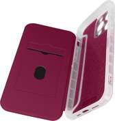Coque adaptée pour iPhone 14 Pro Max Card Holder Piano Book Series Bordeaux