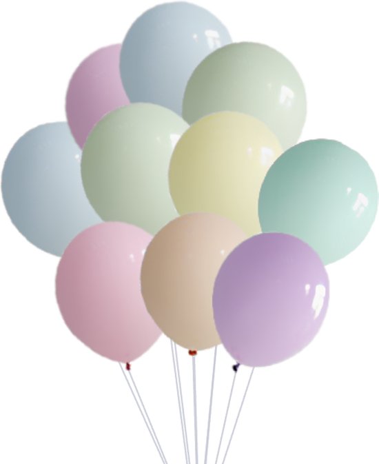Ballonnenset Pastelkleuren (10 stuks / 30 CM)