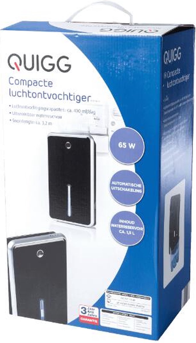 Déshumidificateur Compact 65W - 400ml/jour - Absorbeur d'Humidité - Chambre  -... | bol