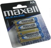 4x alkaline batterij Maxell Alkaline LR6/AA BL020