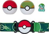 Set de Riem Pokémon Clip 'N' Go Poké Ball - Figurine Poké Ball, Nest Ball et Bulbizarre