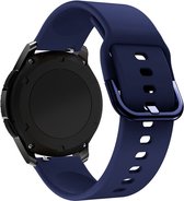 By Qubix Siliconen sportband 22mm - Donkerblauw - Geschikt voor Samsung Galaxy Watch 3 (45mm) - Galaxy Watch 46mm - Gear S3 Classic & Frontier