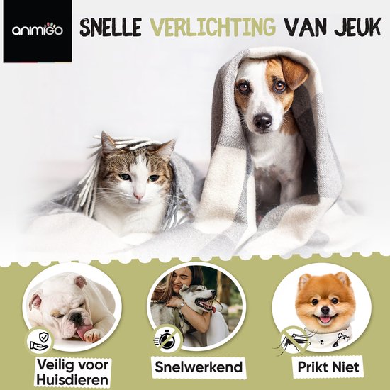 Animigo Anti Jeuk Spray voor Honden en katten - Verlicht jeuk, irritatie en rode plekken - 250 ml - Animigo