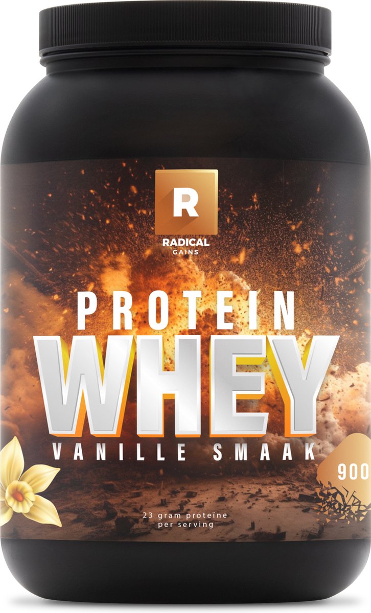 Radical Gains - Whey Protein, Vanille - 900 gram