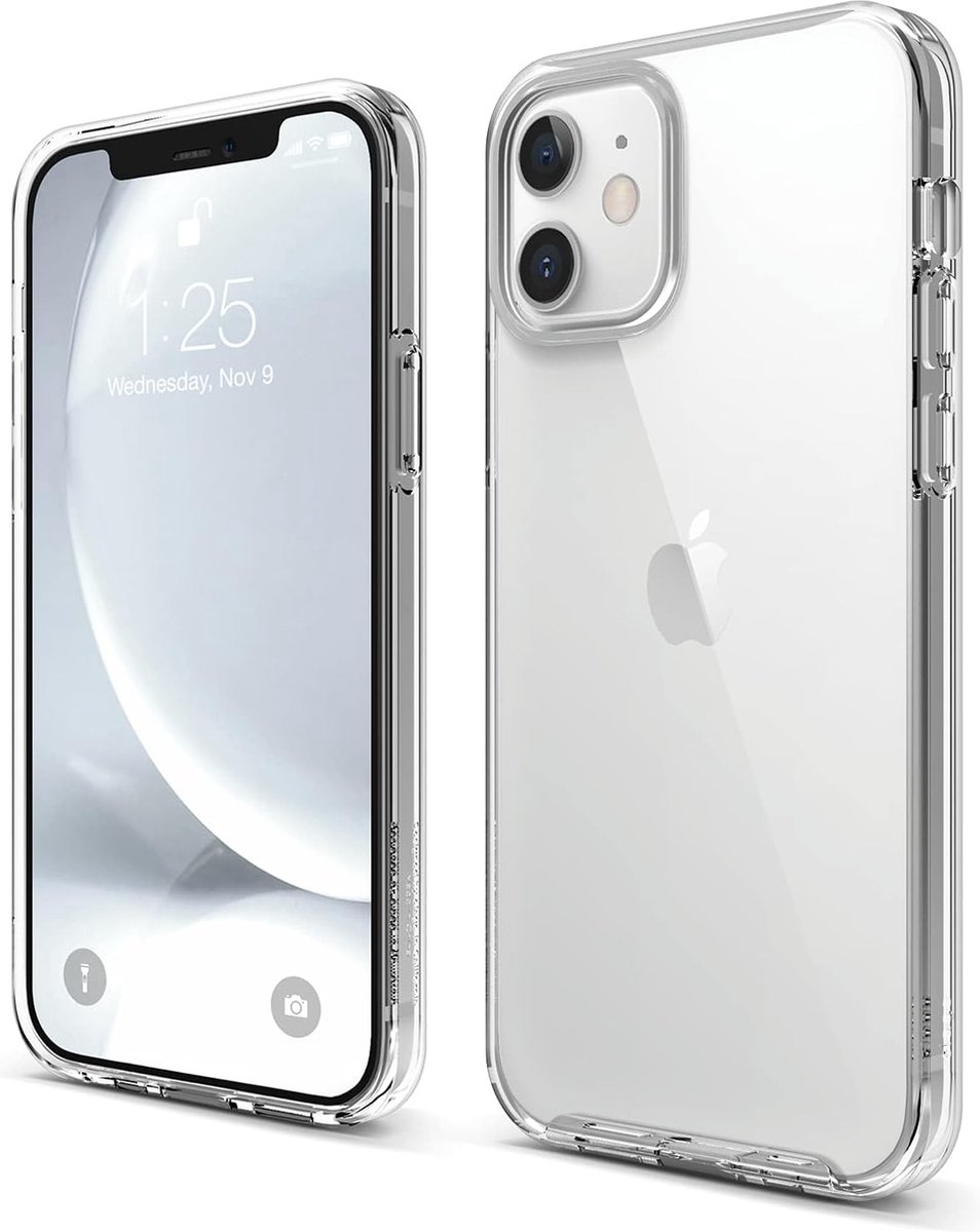 iPhone 12 Hoesje Transparant Antivergeling - iPhone 12 Shockproof Hoesje Anti Yellow - iPhone 12 Shockbestendig Hoesje Case- Kristalhelder - Vergeeld Niet