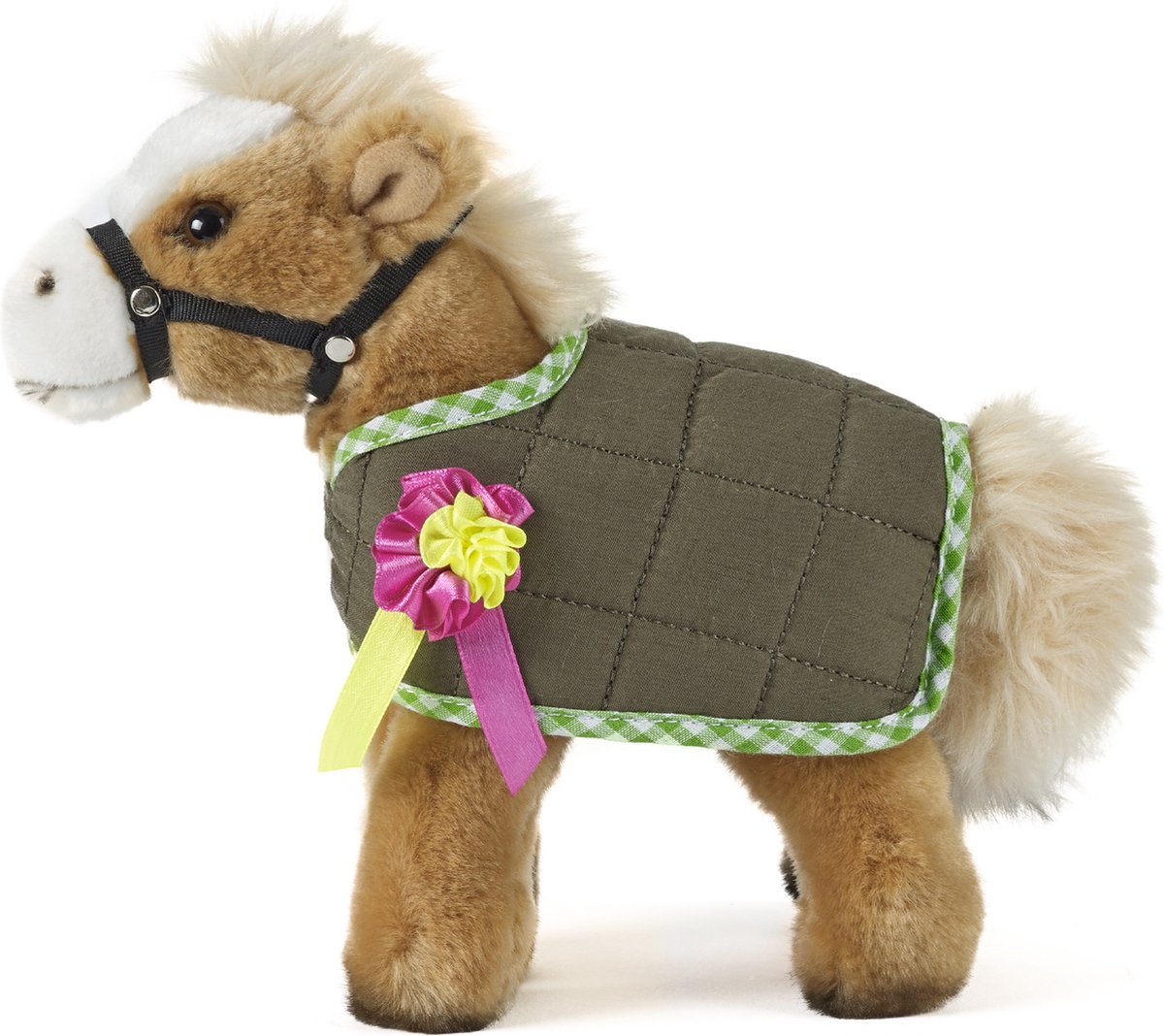 Living Nature - Pluche bruine paard/pony - knuffel - 23 cm - Speelgoed voor kinderen
