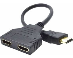 HDMI naar Dubbele HDMI Adapter GEMBIRD DSP-2PH4-04 Zwart