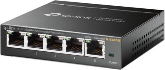 TP-Link TL-SG105E - Netwerk Switch - Smart managed - 5 poorten