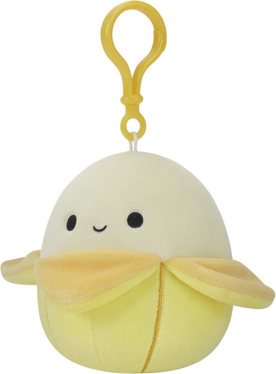 Squishmallows Junie The Banana Con Gorro – Peluche Oficial Jazwares De 19 Cm, Super Suave Y Coleccionable, El Compañero Perfecto Para Viajes Y Noches De Cine
