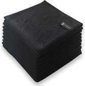 MAUS microvezeldoekjes professional - zwart - 10 stuks - 40x40cm - zonder schoonmaakmiddel effectief