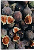 Dibond - Eten - Vrucht - Pitjes - Hart - 50x75 cm Foto op Aluminium (Met Ophangsysteem)