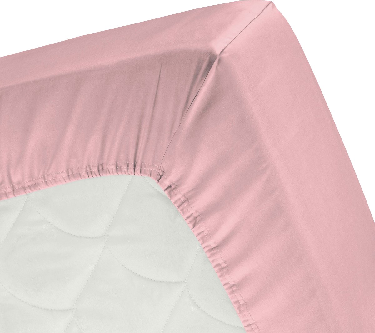 Cinderella Weekend - Hoeslaken (tot 25 cm) - Katoen - 180x200 cm - Roze Candy