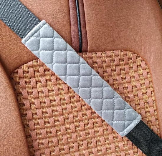 Luxe Gordelhoes Auto - Comfortabele Gordelbeschermer - Gordelkussen voor Kinderen - Grijs van Merkloos — afbeelding 4
