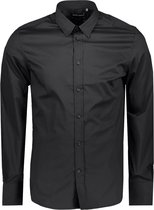 Antony Morato Overhemd Shirt Milano Mmsl00694 Fa450010 9000 Black Mannen Maat - 46
