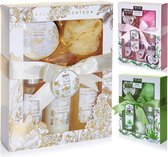 BRUBAKER Cosmetics Set Bain et Corps - Geur Vanille Rose Menthe - Coffret Cadeau 5 Pièces
