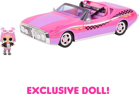 L.O.L. Surprise City Cruiser Auto - Roze/paarse cabrio - Met exclusieve minipop - Met modepop - L.O.L. Surprise!