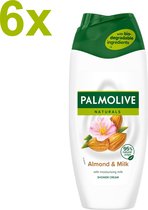 Palmolive - Naturals - Almond & Milk - Douchemelk/Douchegel - 6x 500ml - Voordeelverpakking