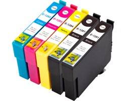 Inktcartridges 5 stuks Geschikt voor Epson T1285 | Multipack