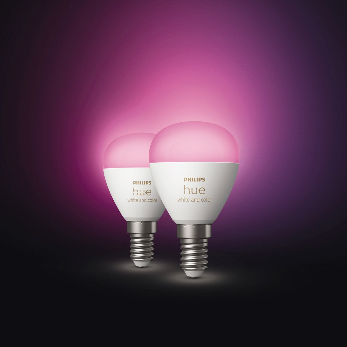 Philips Hue kogellamp - wit en gekleurd licht - 2-pack - E14 — afbeelding 3