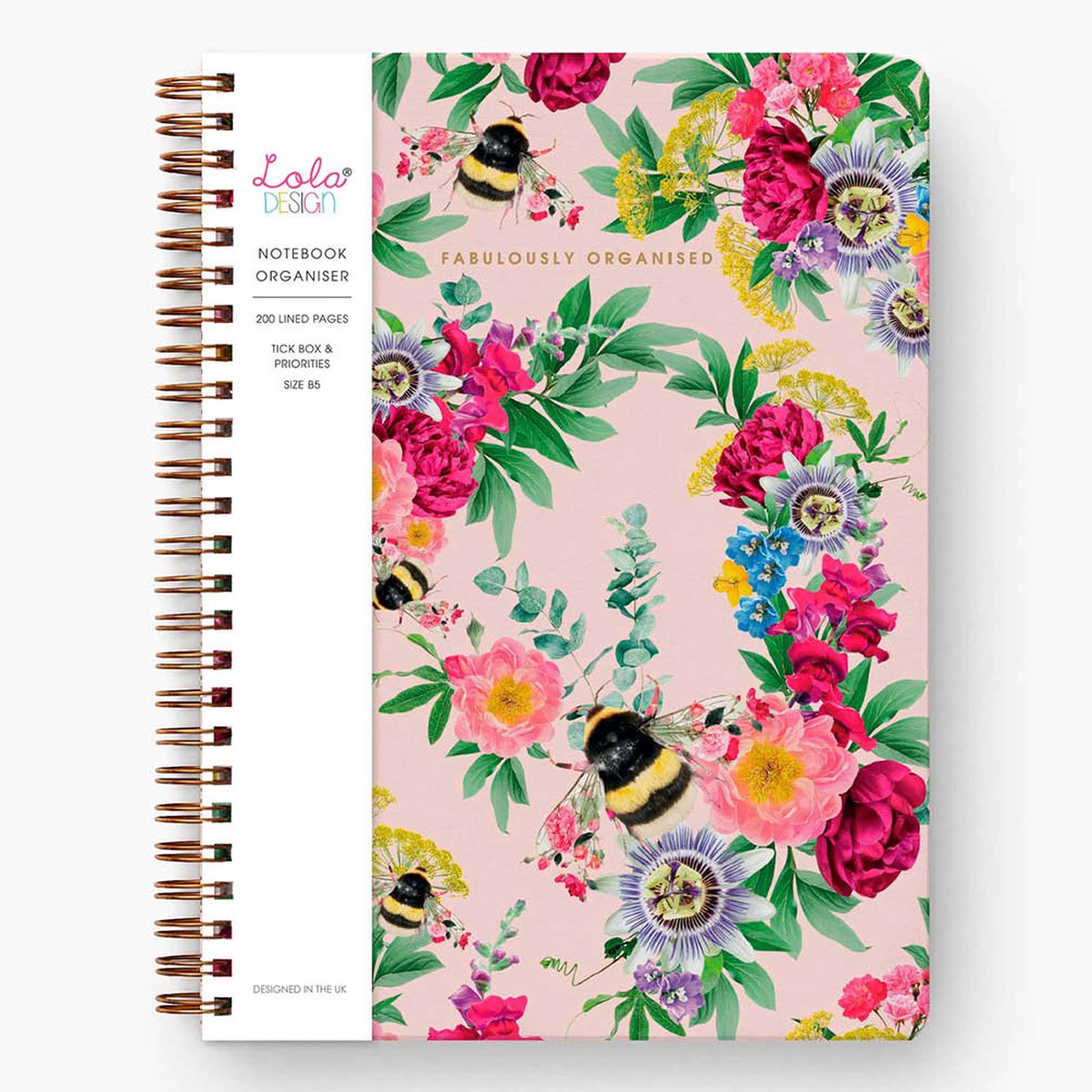 Lola Notebook Wire-o groot Mixed Bee