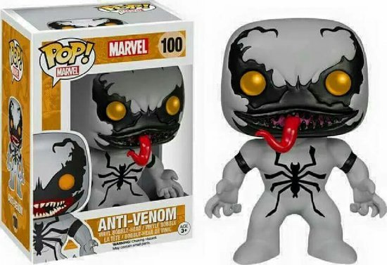 Funko Pop! Marvel Anti-Venom 1st Edition #100 Glows in the dark + Protect case