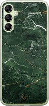 Hoesje geschikt voor Samsung Galaxy A14 5G - Marble jade green - Soft Case - TPU - Marmer - Groen - ELLECHIQ