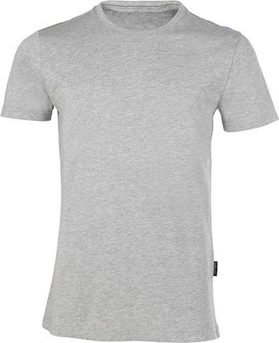 Chemise pour hommes 'Luxury Roundneck Tee' à manches courtes Grey Melange - 6XL