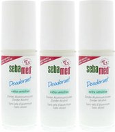 3x Sebamed Deodorant Roller Extra Sensitive 50 ml