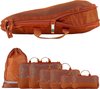 Set met compressie van gerecyclede plastic flessen, lichte verpakkingskubussen, set voor rugzak en koffer (burnt orange, 7-delige set)