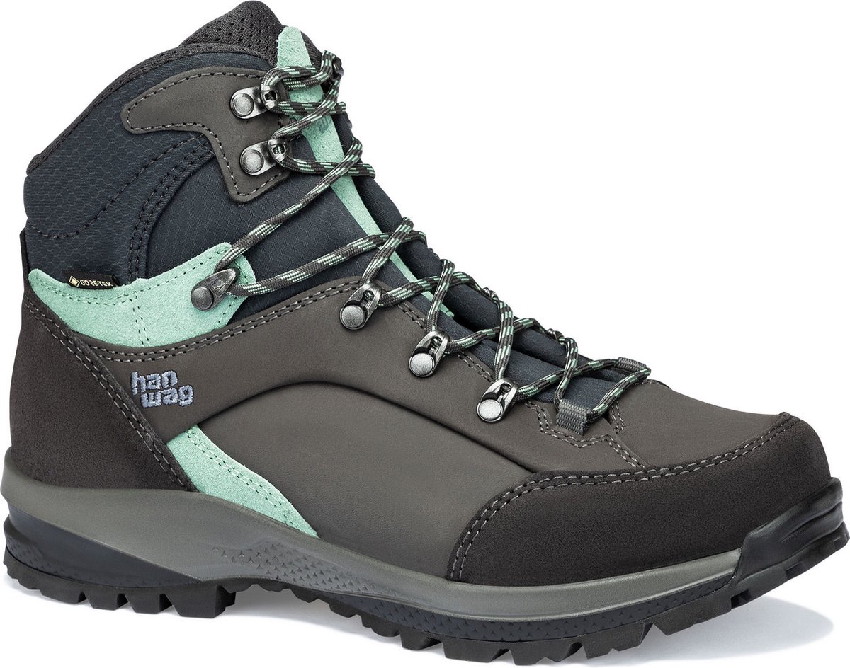 Hanwag Banks SF Extra GTX Lady Asphalt/ Schoenen Wandelschoenen Halfhoge schoenen Rood