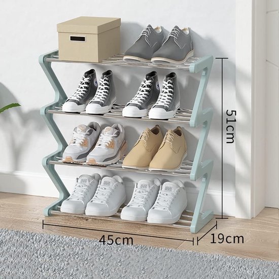 Range-chaussures pour enfants Relaxdays - jusqu'à la taille 30 - étagère de  rangement