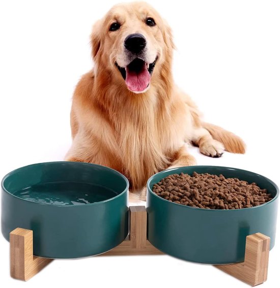 Bol pour chien, céramique, double, bol de nourriture, bol de nourriture, bol  d'eau,... | bol