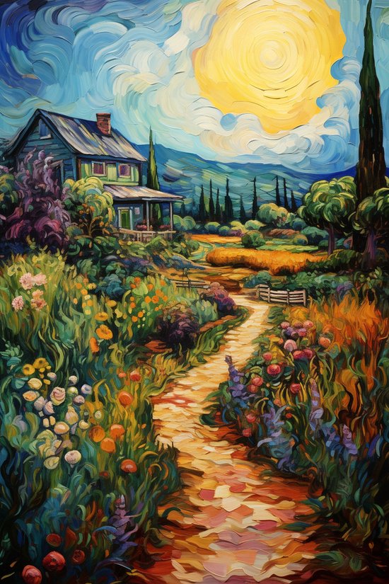 Affiche Ferme | Affiche de ferme | Affiche Nature | Décoration d'intérieur | 61x91cm | RTB | Convient pour Cadres