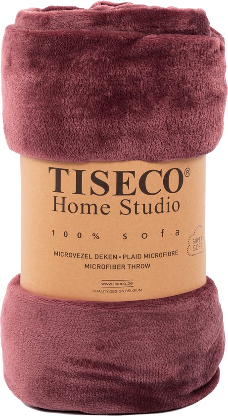 Tiseco Home Studio - Plaid COSY - microflannel - 220 g/m² - 240x220 cm - Apple butter