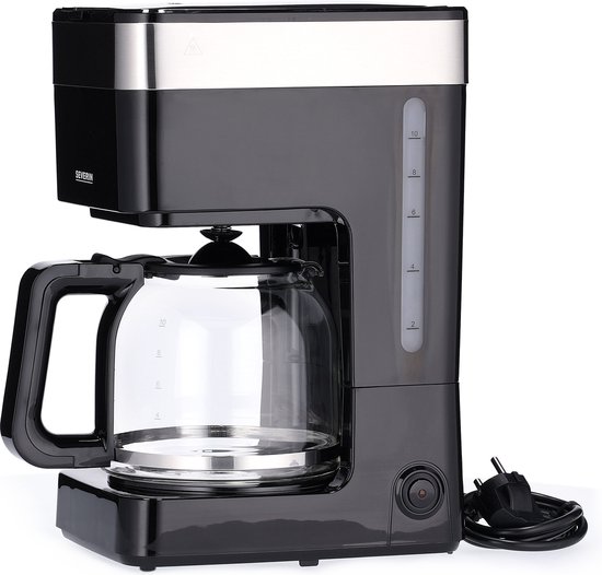 Cafetière filtre Severin KA 9263 - Cafetière - 10 tasses - noir/inox
