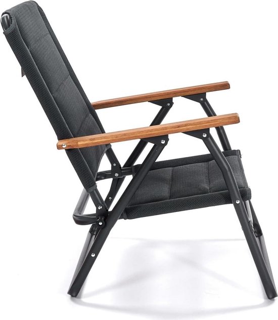 Human Comfort Ocana 3D Mesh Low Klapstoel - Camping klapstoel opvouwbaar - Zwart van Human Comfort — afbeelding 3