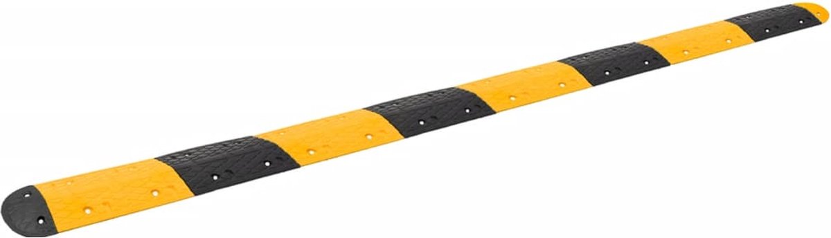 Ralentisseur Jaune et noir 226x32,5x4 cm Caoutchouc