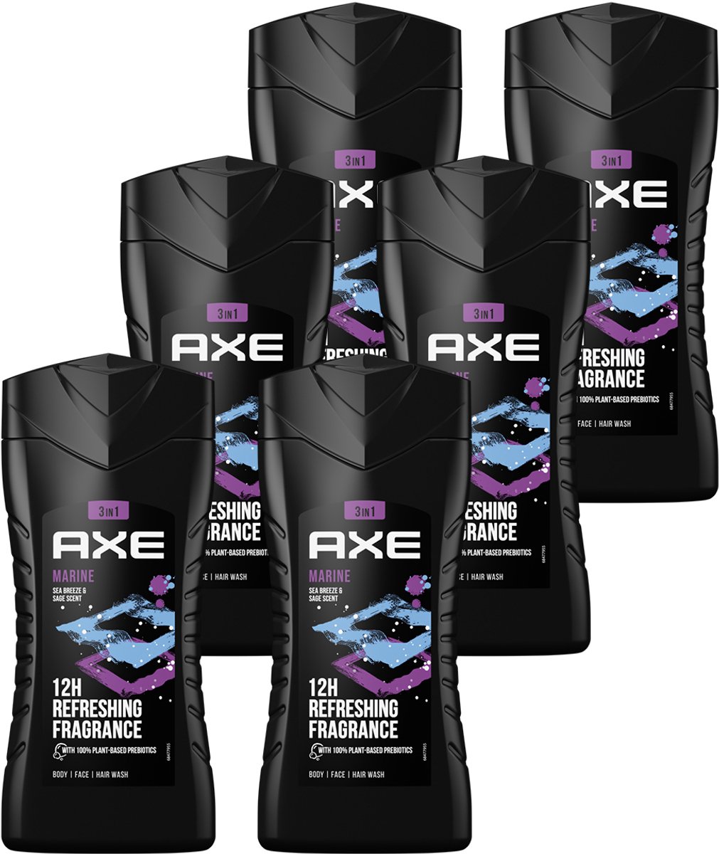 Axe Douchegel Marine 6 x 250 ml