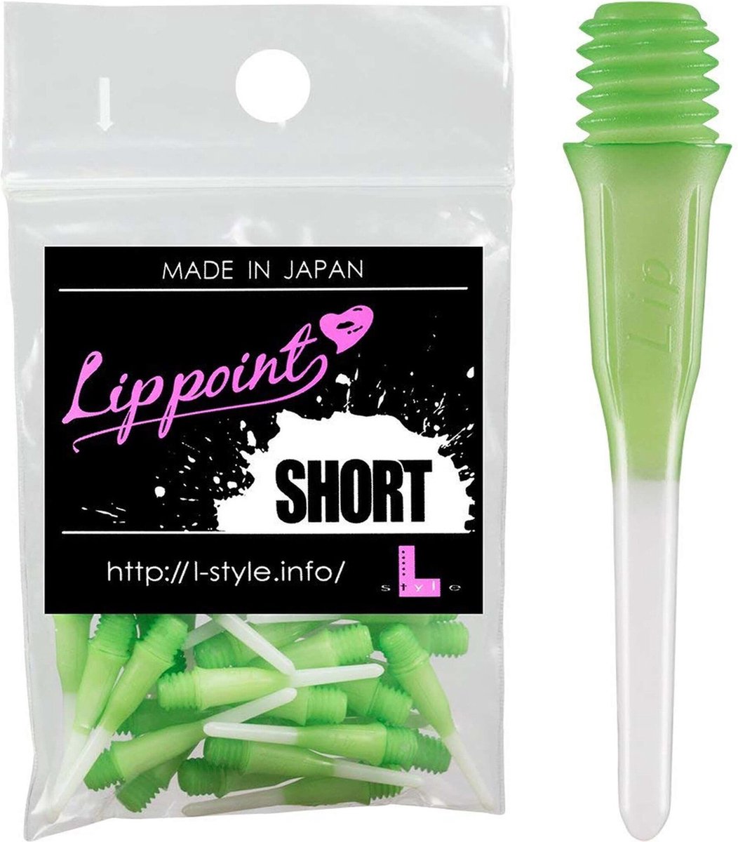 L-Style Short Lip 2-Tone Green - Soft Tips - Darts