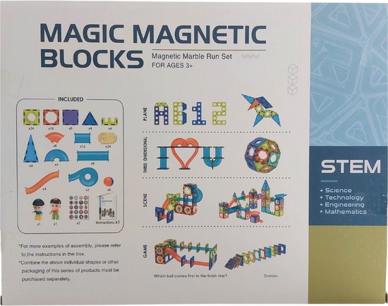 Eenvoudig op te schonen STEM Nieuwe Licht Magnetische Blokken-75